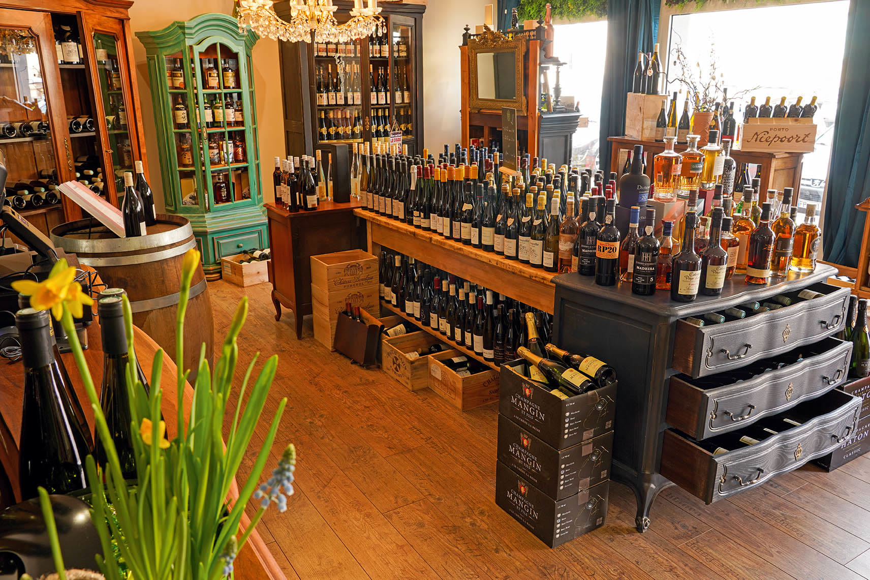 La cave à vins de L'Opéra Bacchus