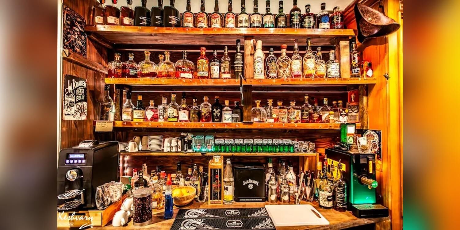 Le mur de rhums du Kraken
